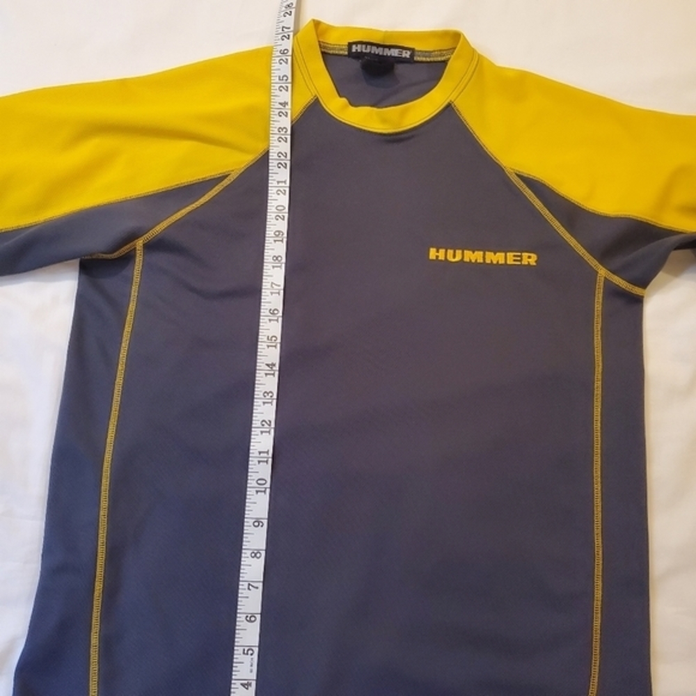 Hummer Athletic Shirt Yellow‎ and Gray Size Medium - Picture 5 of 7